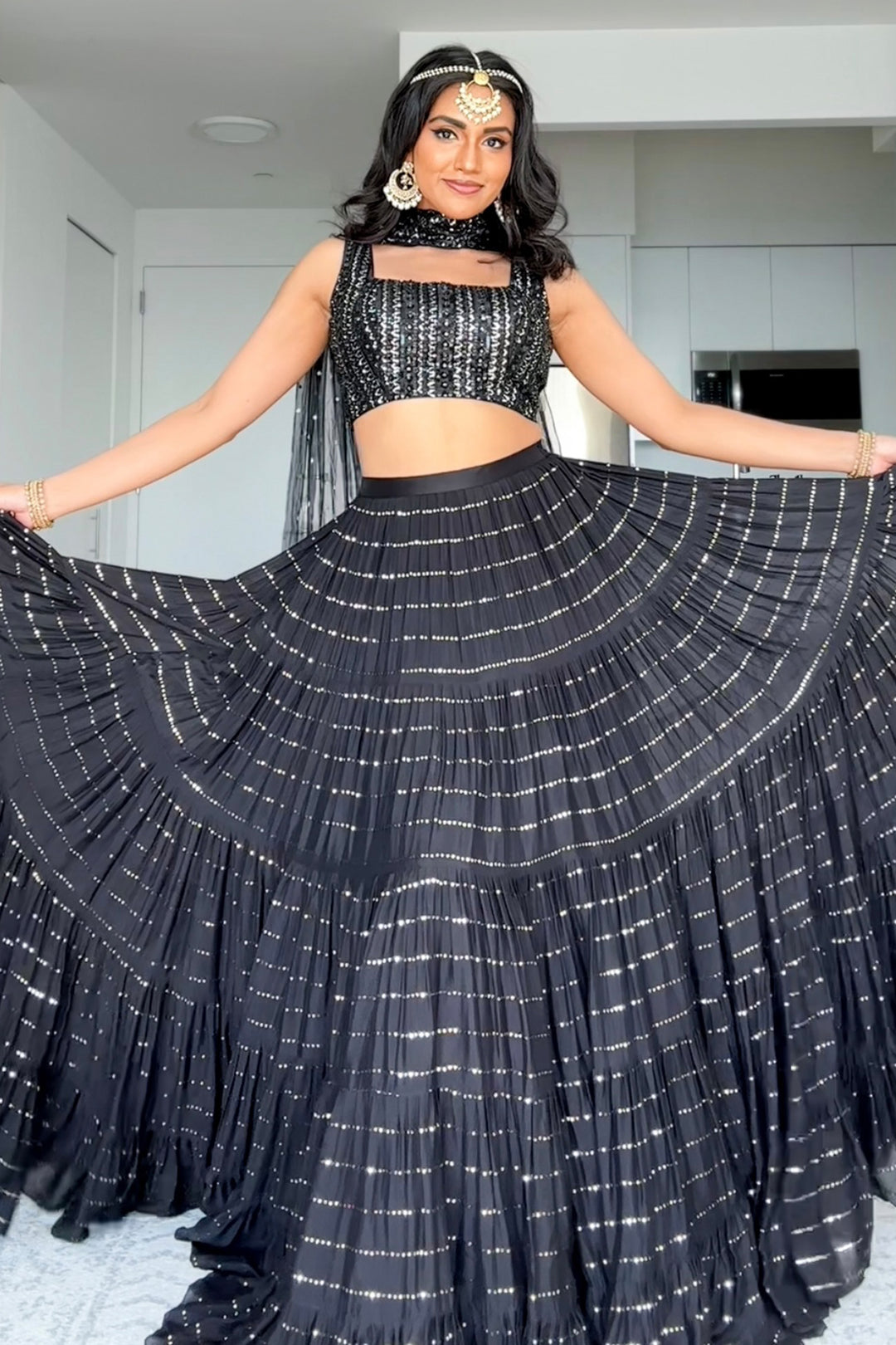 Vishakha in black August skirt