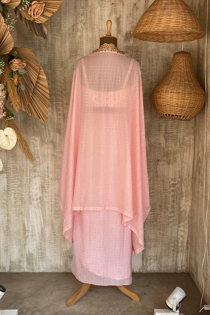 PINK URMI CAPE SET