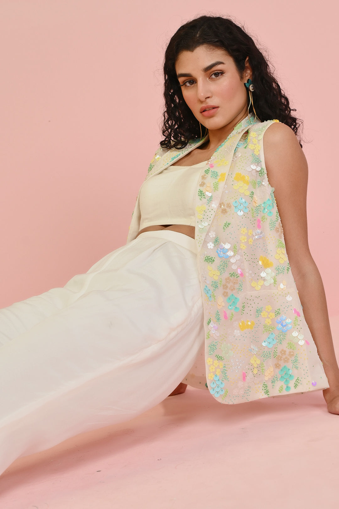 Ivory Organza Jacket