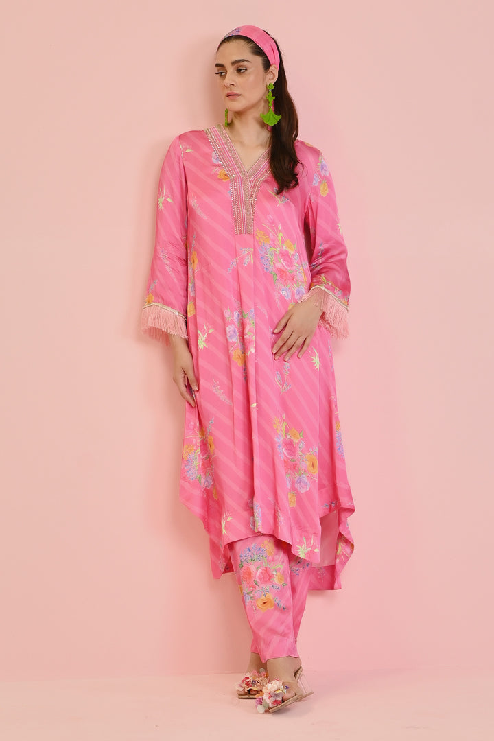 Rosetta Satin Kurta Set