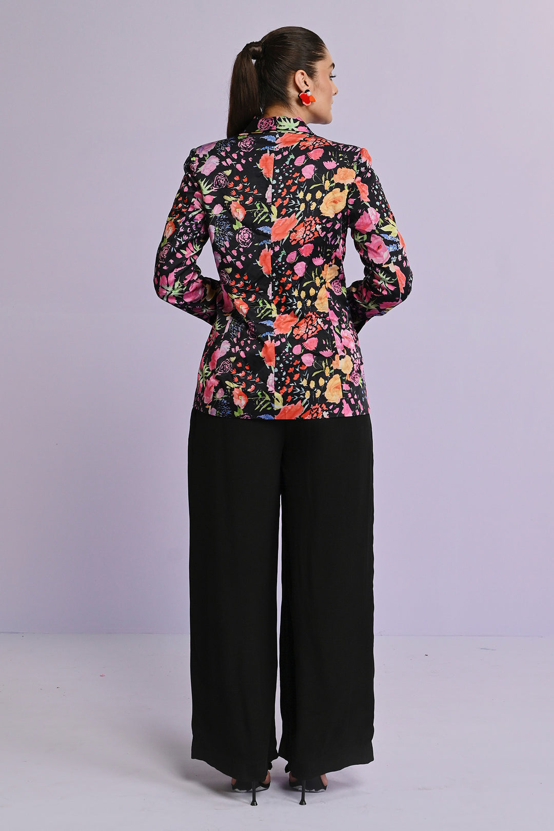 Norah Satin Blazer Set