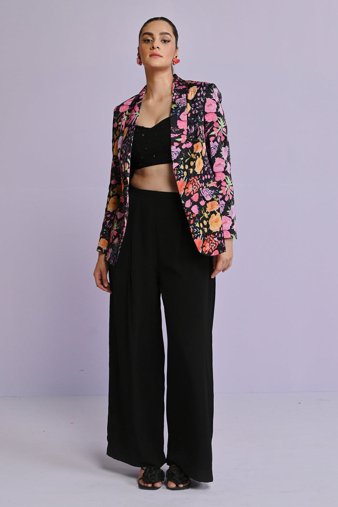 Norah Satin Blazer Set