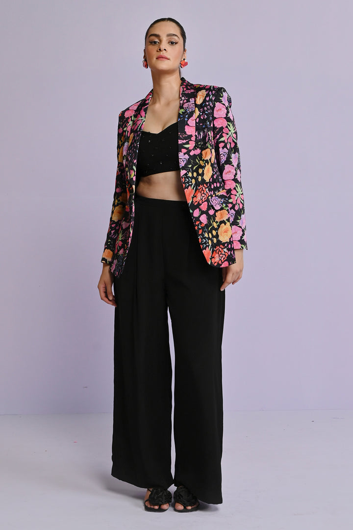 Norah Satin Blazer Set