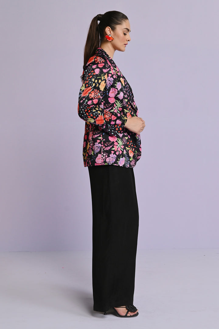 Norah Satin Blazer Set
