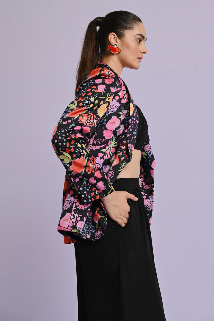 Norah Satin Blazer Set