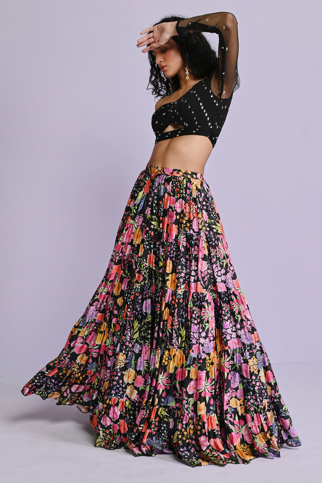 Norah Satin Hana Frill