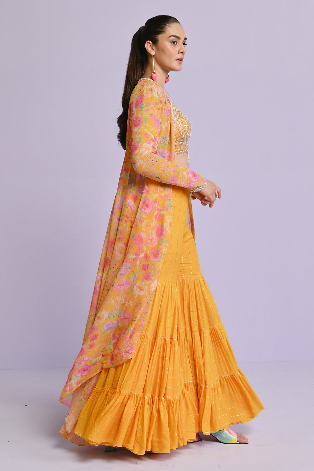 Amira Georgette Jacket Set