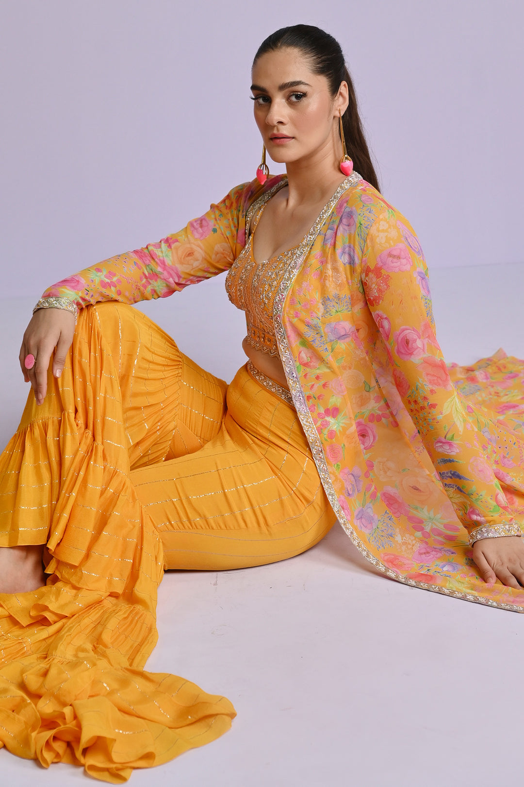 Amira Georgette Jacket Set