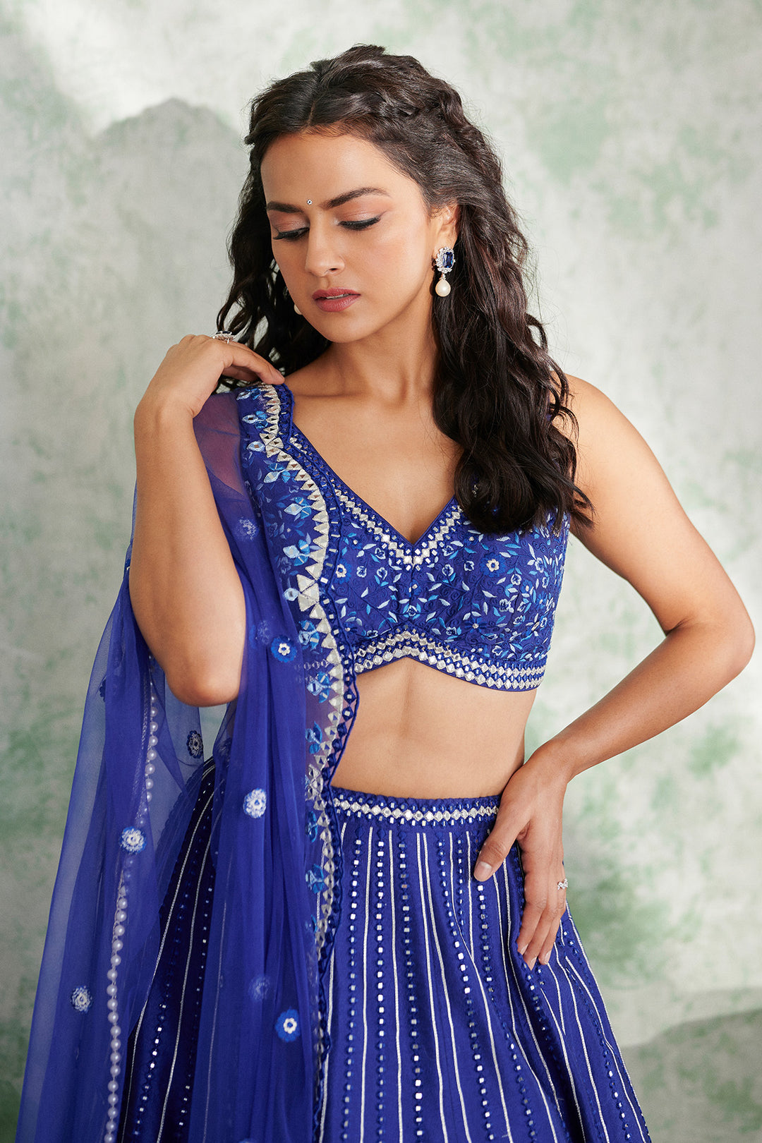 Shraddha Srinath In Blue Sunflower Skirt