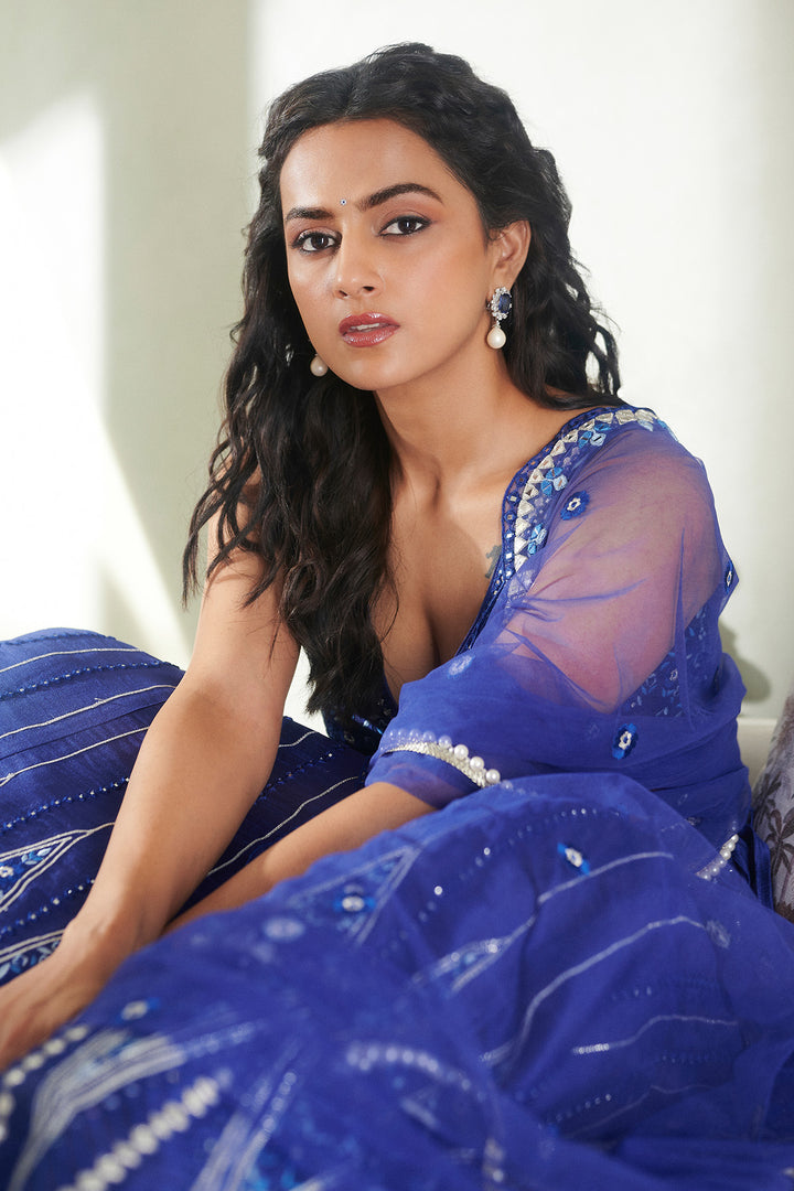 Shraddha Srinath In Blue Sunflower Skirt