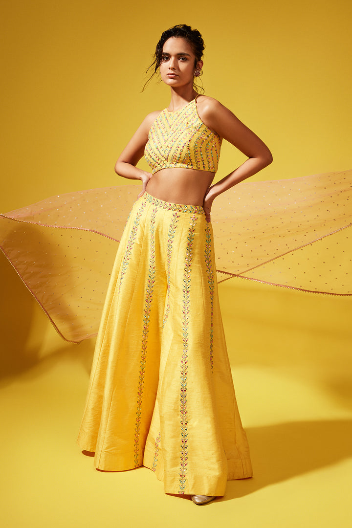 Gina Yellow Pallazzo