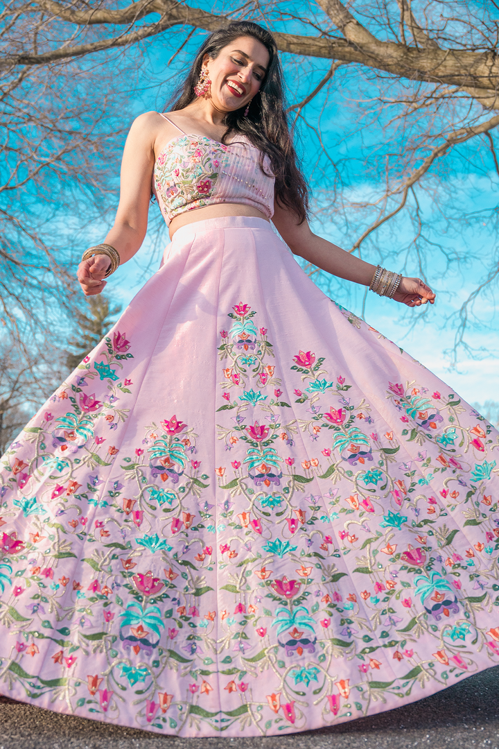 Urmi Daga in Tulip pink