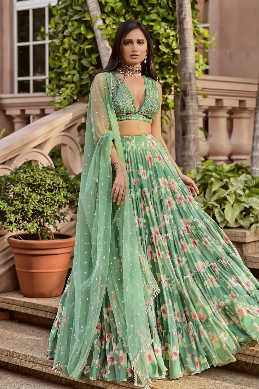 The chicarmoire In Izumi Tiered Skirt