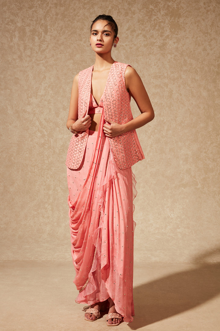 Sachi Drape Saree  With Jacket