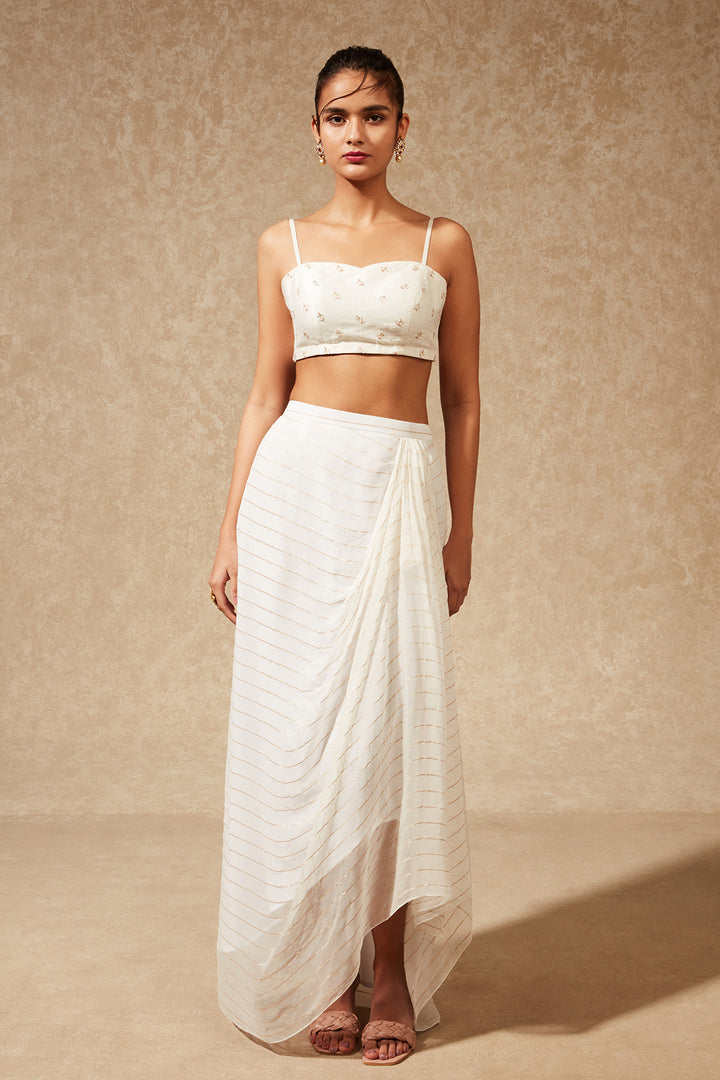 Amayra Jacket With Drape Skirt