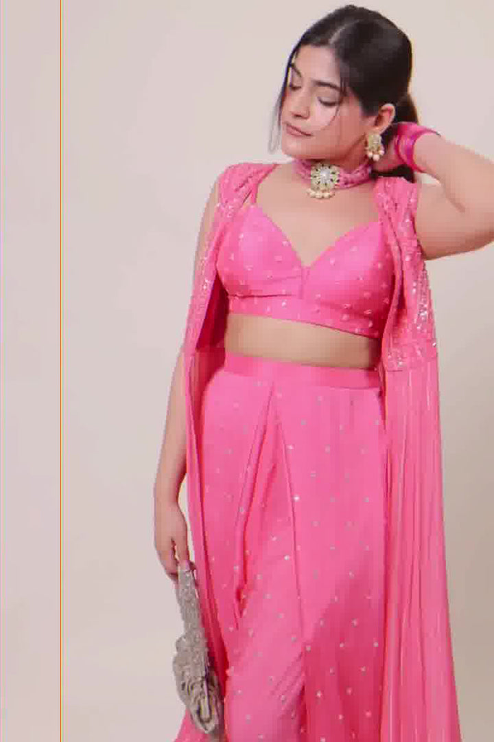 Boho Girl in June Jacket and Dhoti Set