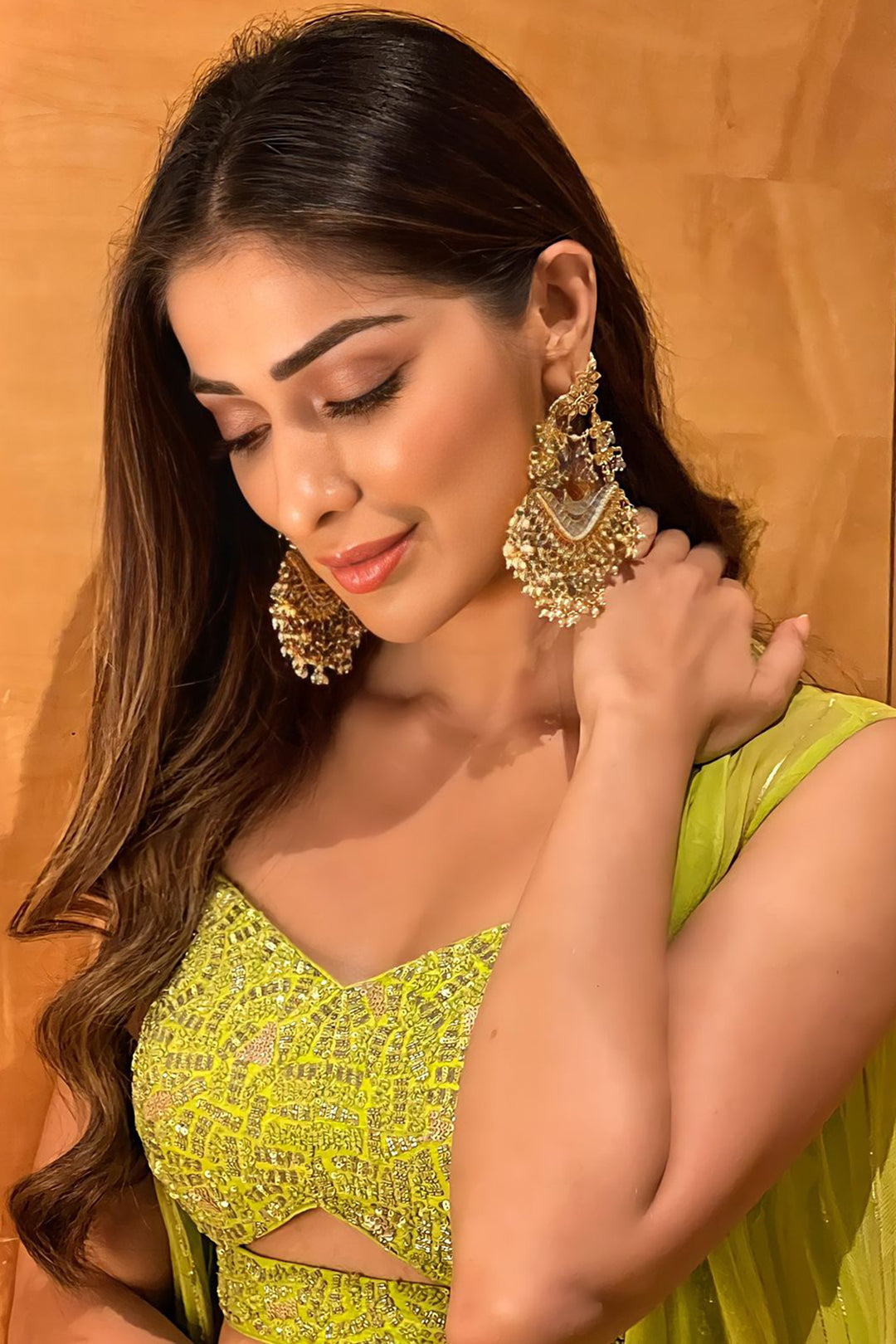 Laxmi Rai In Gul Drape Skirt And Jacket