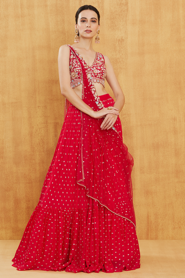 Simran Lutharia in Bright Pink Meadow