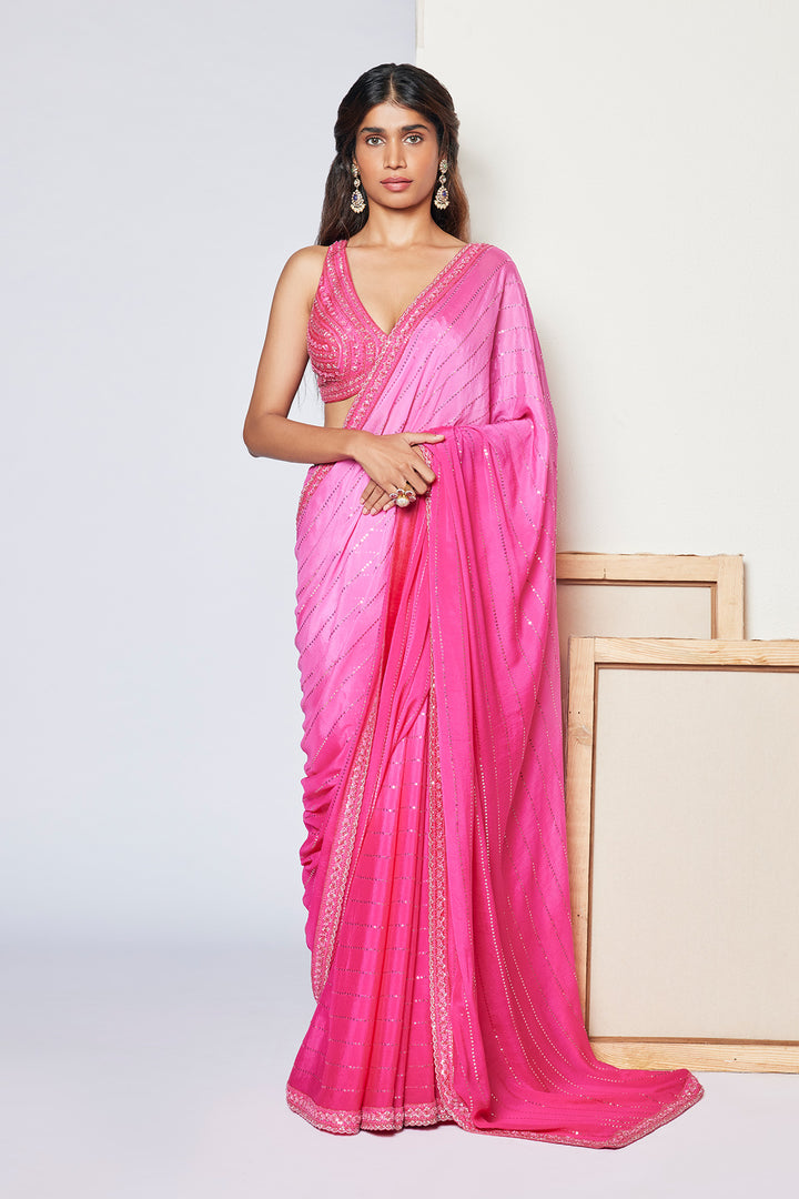 Pink Ivy Saree