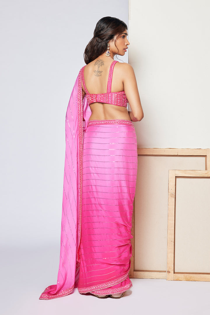 Pink Ivy Saree